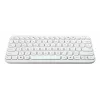 Teclado Bluetooth sem fios ASUS KW100 Marshmallow – layout 75%, QWERTZ, interruptores de tesoura, branco