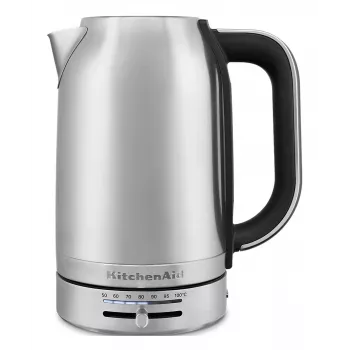KitchenAid 5KEK1701ESX chaleira 1,7 l 2400 W preto, aço inoxidável