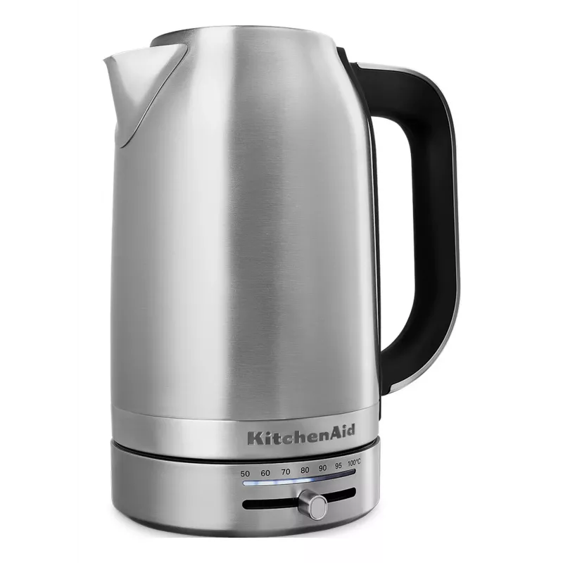 KitchenAid 5KEK1701ESX chaleira 1,7 l 2400 W preto, aço inoxidável