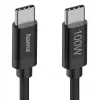 Cabo USB Hama Fabric USB 2.0 1,5 m USB C preto