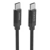 Cabo USB Hama Fabric USB 2.0 3 m USB C preto