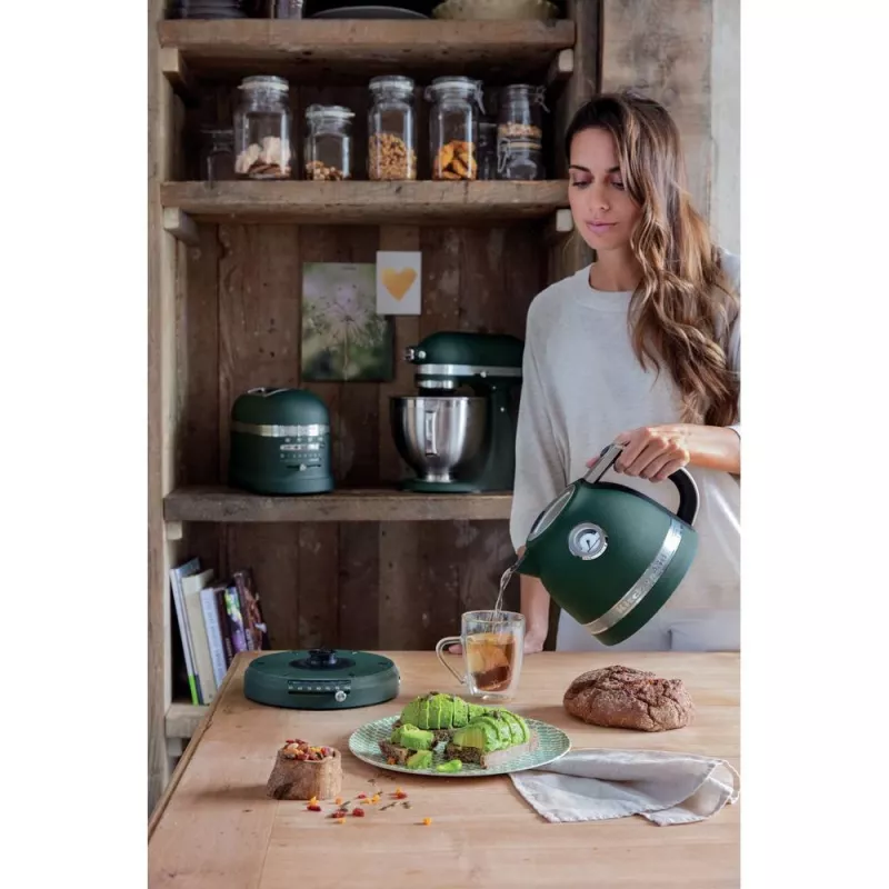 KitchenAid Artisan 5KEK1522EPP chaleira elétrica, 1,5 L, 2400 W, Pebbled Palm (Petrol)