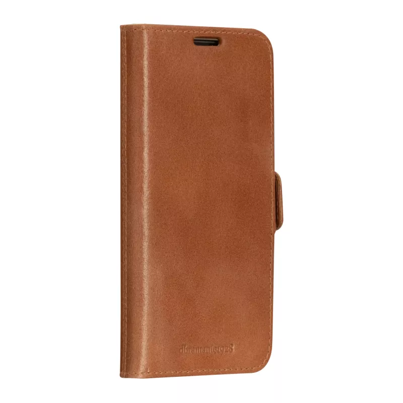 Capa tipo carteira dbramante1928 Lynge para Samsung Galaxy S23, pele, castanho, ecrã 6,1