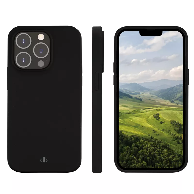 dbramante1928 Costa Rica capa traseira para iPhone 14 Pro, silicone, Night Black