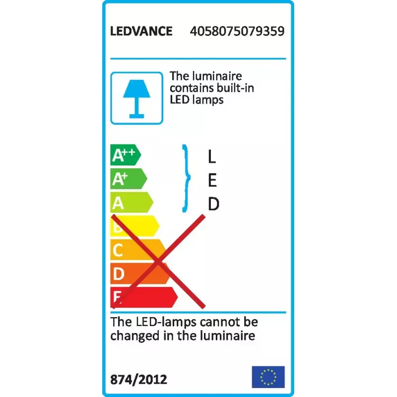 Luz de teto LEDVANCE DL fina SQ 210 18 W 4000 K WT — quadrada, 225×225×30 mm, branco frio