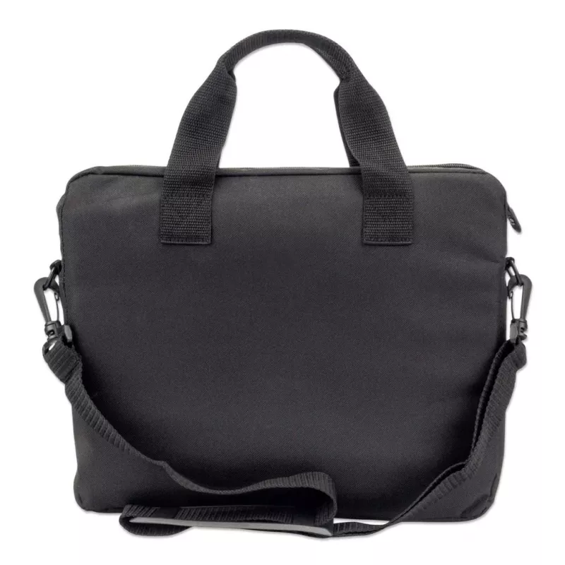 Manhattan London Mala para portátil 12,5 polegadas, Top-Loader, Preto, LOW COST, compartimento para acessórios, alça de ombro (amovível), mala para portátil, três anos de garantia