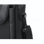 Manhattan Cambridge Mala para portátil 14,1 polegadas, design Clamshell, Preto, ECONÓMICA, compartimento para acessórios, compartimento para documentos na parte traseira, alça de ombro (amovível), equivalente a Targus CN313/CN414EU, mala para portátil, três anos de garantia
