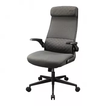 Cadeira de escritório/gaming Cougar Stryder — assento e encosto em tecido, cinzento, área de implantação 710 × 675 mm, altura mín. 115 cm
