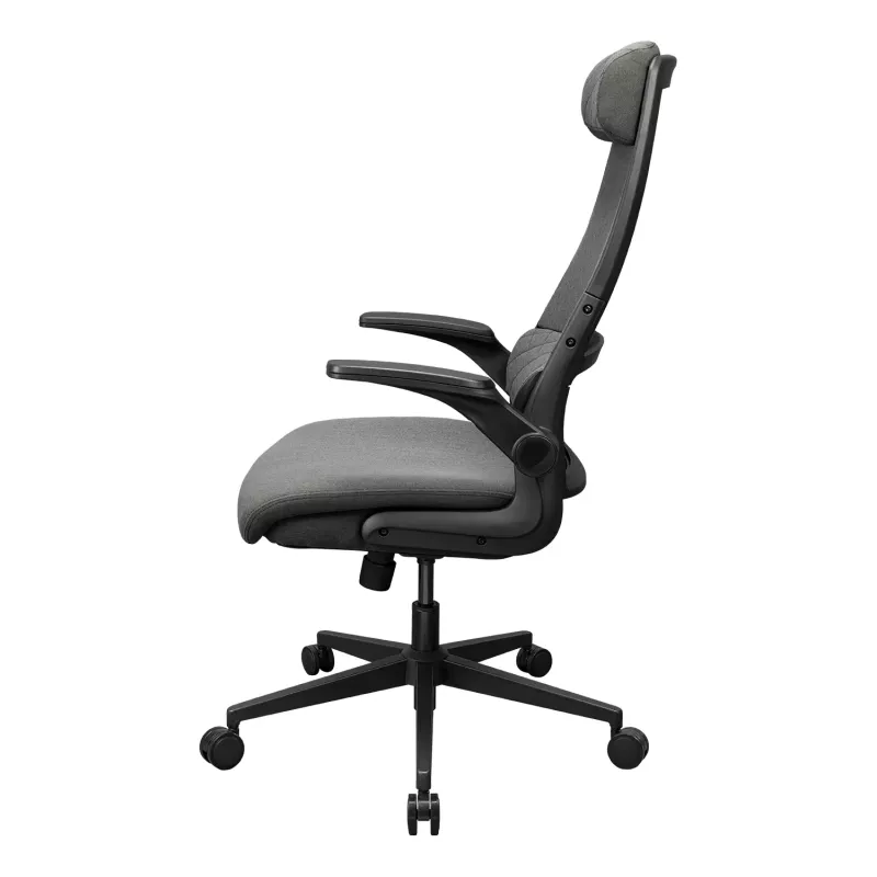 Cadeira de escritório/gaming Cougar Stryder — assento e encosto em tecido, cinzento, área de implantação 710 × 675 mm, altura mín. 115 cm