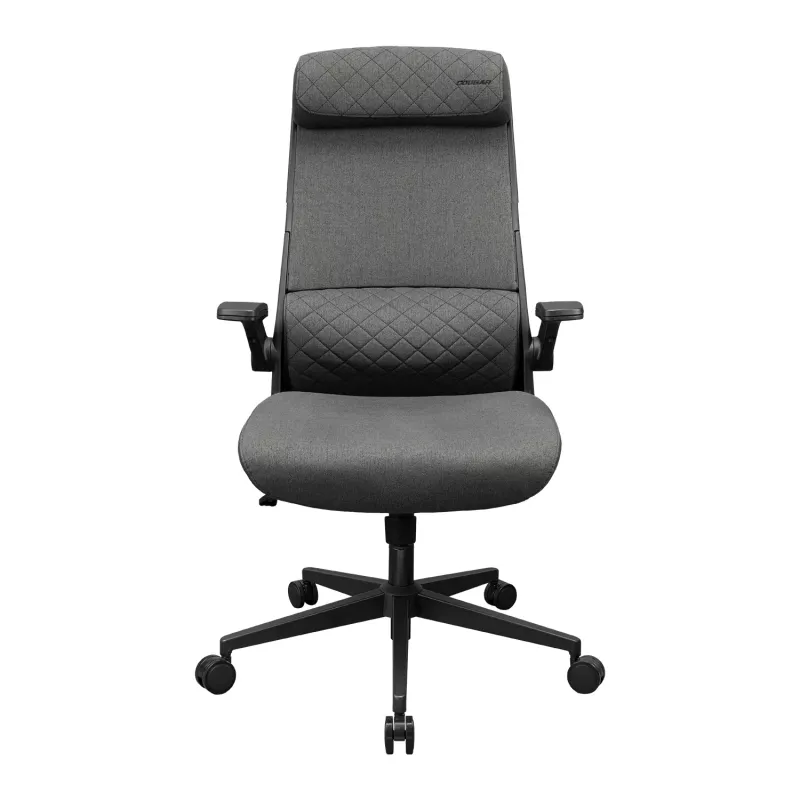 Cadeira de escritório/gaming Cougar Stryder — assento e encosto em tecido, cinzento, área de implantação 710 × 675 mm, altura mín. 115 cm