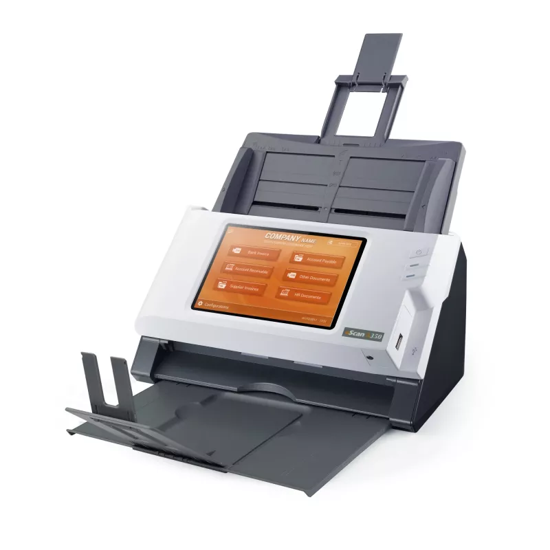 Plustek eScan A350 Enterprise ADF + Digitalizador com alimentação manual 600 x 600 DPI A4 preto, branco