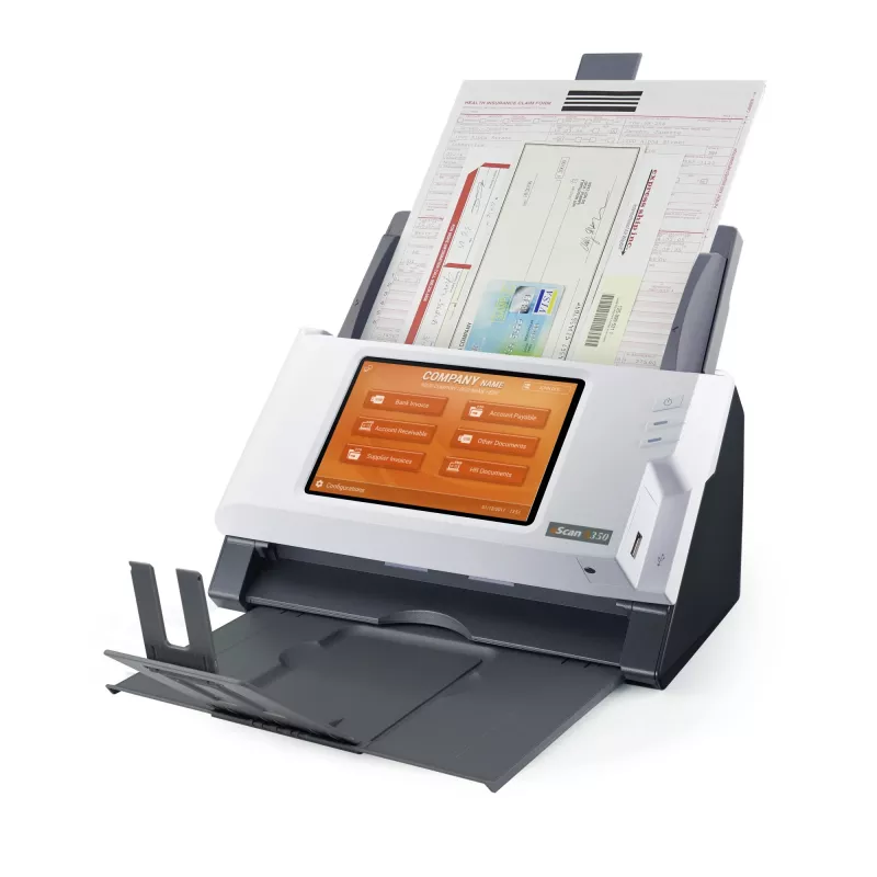 Plustek eScan A350 Enterprise ADF + Digitalizador com alimentação manual 600 x 600 DPI A4 preto, branco