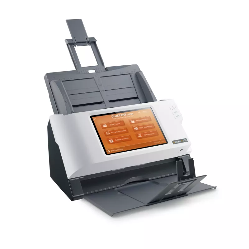 Plustek eScan A350 Enterprise ADF + Digitalizador com alimentação manual 600 x 600 DPI A4 preto, branco