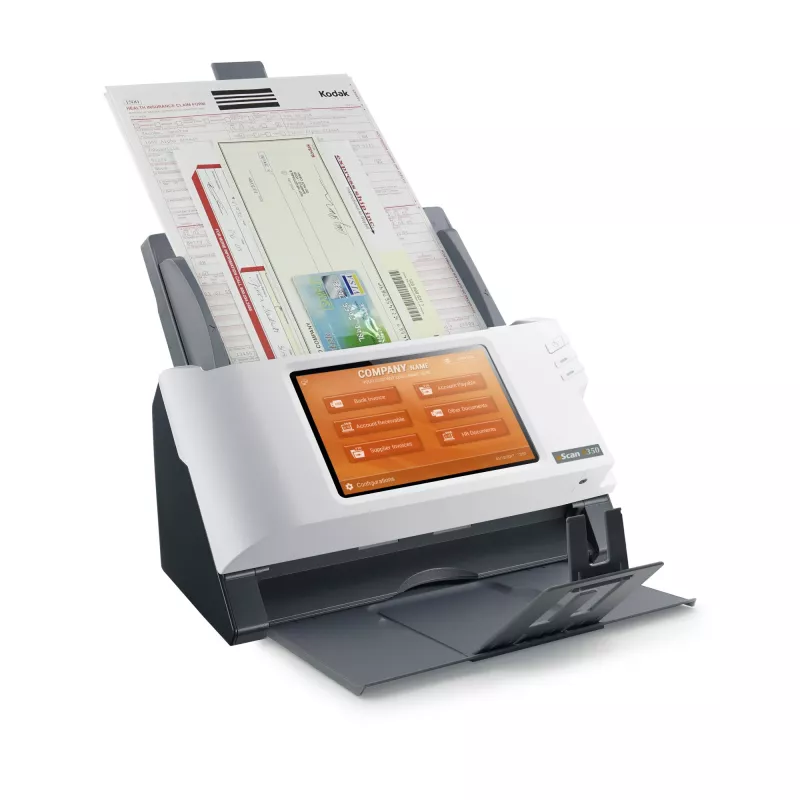 Plustek eScan A350 Enterprise ADF + Digitalizador com alimentação manual 600 x 600 DPI A4 preto, branco