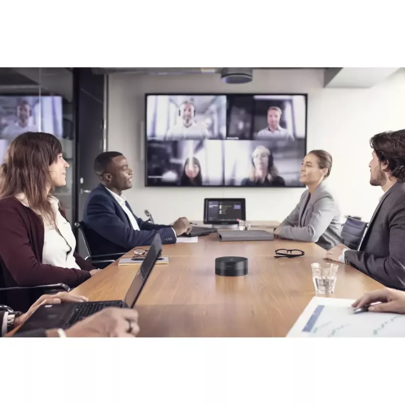 Sistema de audioconferência de grupo EPOS EXPAND Capture 5 — microfone omnidirecional, 20–8000 Hz, alumínio/plástico, preto, 123×315,6×53 mm