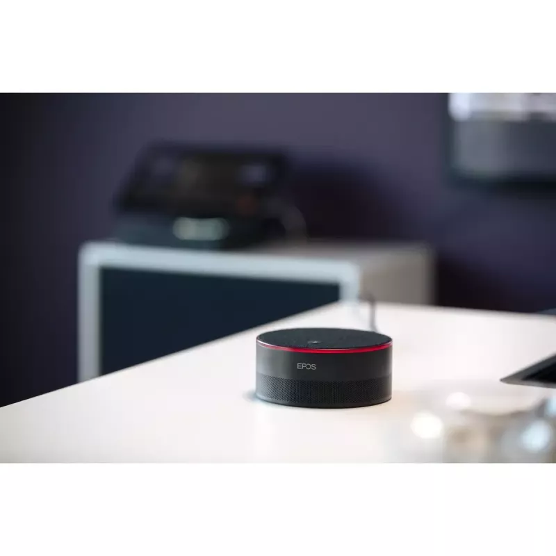Sistema de audioconferência de grupo EPOS EXPAND Capture 5 — microfone omnidirecional, 20–8000 Hz, alumínio/plástico, preto, 123×315,6×53 mm