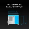 Caixa de PC Mini Tower Cougar FV150 ARGB branco — Micro-ATX / Mini-ITX, janela lateral, 2x120mm + 1x120mm ventoinhas, baías de 2,5 polegadas e 3,5 polegadas