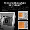 Caixa de PC Mini Tower Cougar FV150 ARGB branco — Micro-ATX / Mini-ITX, janela lateral, 2x120mm + 1x120mm ventoinhas, baías de 2,5 polegadas e 3,5 polegadas