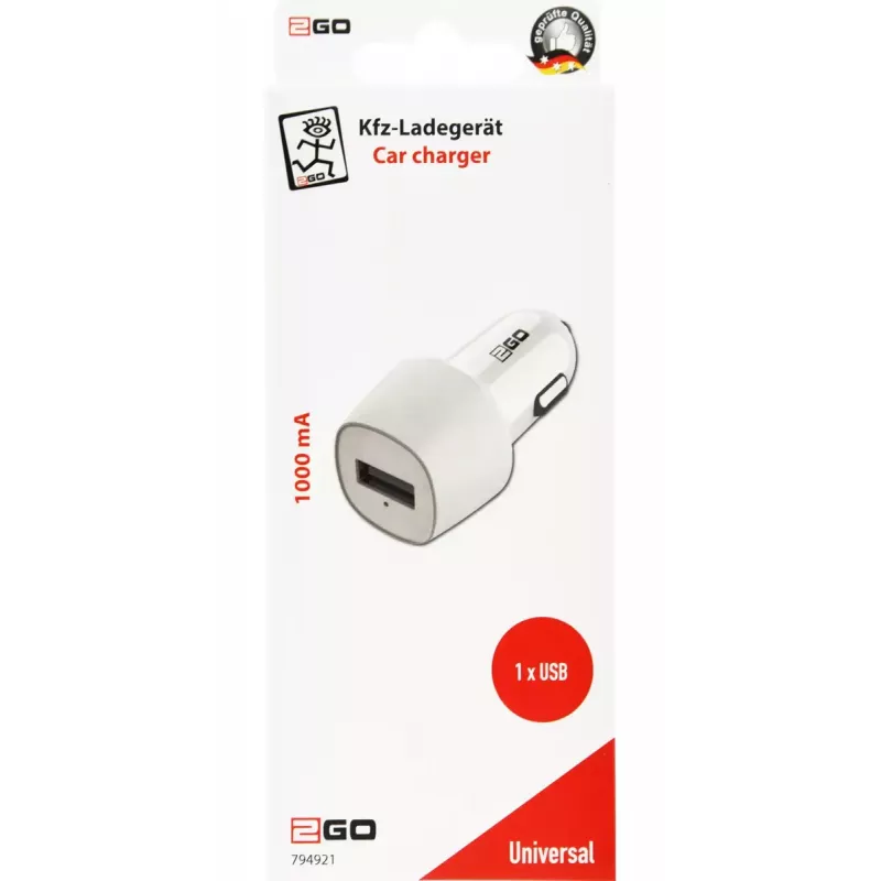 Carregador móvel 2GO 794921 Universal Branco Isqueiro de automóvel