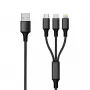 Cabo USB 2GO 797154 3m USB B USB C/Micro-USB B/Lightning Preto