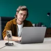 Carregador Hama 00201738 para dispositivos móveis auscultadores, smartphone preto USB carregamento sem fios função de carregamento rápido interior