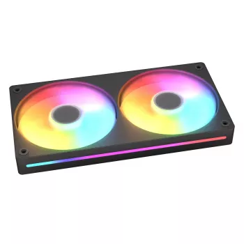 Ventoinha Cougar Unity240-FB Single-Frame 240 ARGB PWM forward, 120 mm, 700–2500 RPM, FDB, 5,4 mmH₂O, preto
