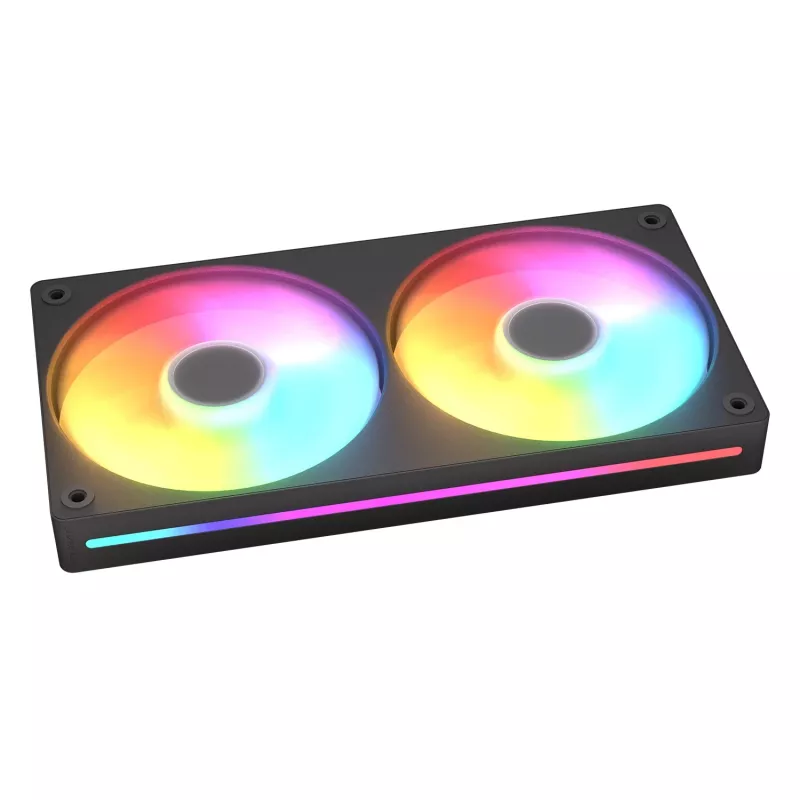 Ventoinha Cougar Unity240-FB Single-Frame 240 ARGB PWM forward, 120 mm, 700–2500 RPM, FDB, 5,4 mmH₂O, preto