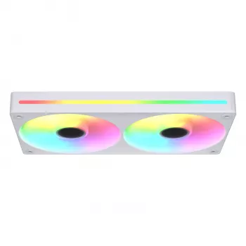 Ventoinha Cougar Unity240-FB 240mm ARGB PWM reversed Single-Frame, 120mm (700–1600 RPM), FDB, branco