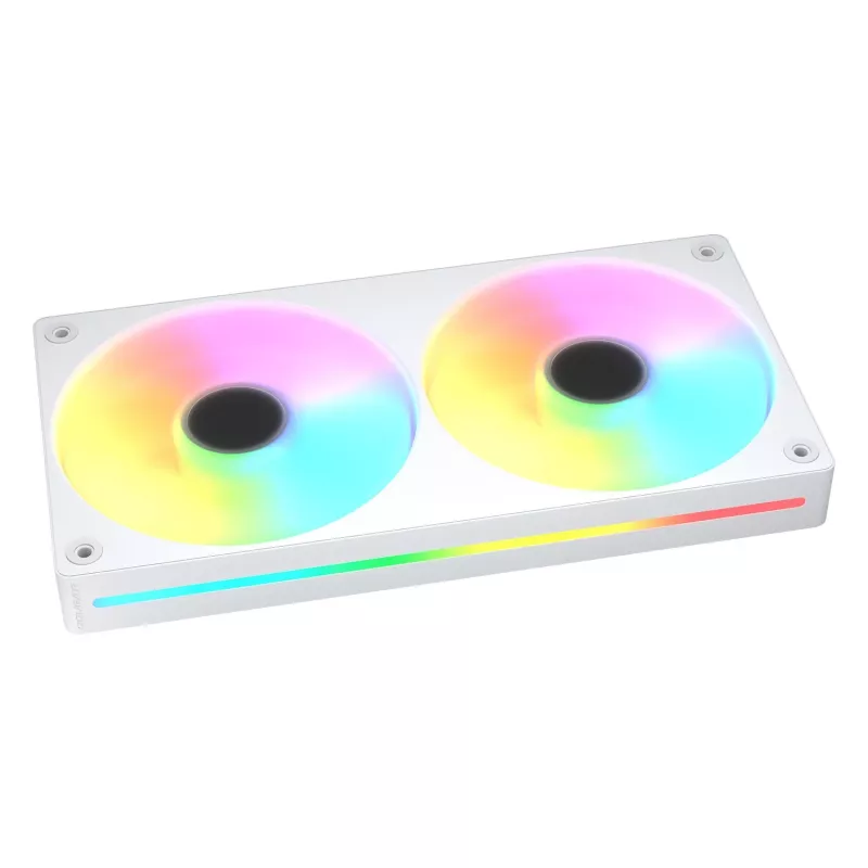 Ventoinha Cougar Unity240-FB 240mm ARGB PWM reversed Single-Frame, 120mm (700–1600 RPM), FDB, branco