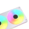 Ventoinha Cougar Unity240-FB 240mm ARGB PWM reversed Single-Frame, 120mm (700–1600 RPM), FDB, branco