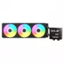 Refrigeração líquida all-in-one para CPU Cougar Poseidon Vistek Pro 360, ARGB, ventoinhas de 120 mm, preto, suporte multi-socket