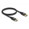 Cabo DisplayPort DeLOCK 8K 60 Hz 2 m preto metal