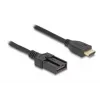 Cabo HDMI automóvel DeLOCK ficha HDMI-A macho para ficha HDMI-E macho 3 m 4K 60 Hz