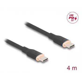 Cabo USB DeLOCK USB 2.0 4m USB-C preto 81240
