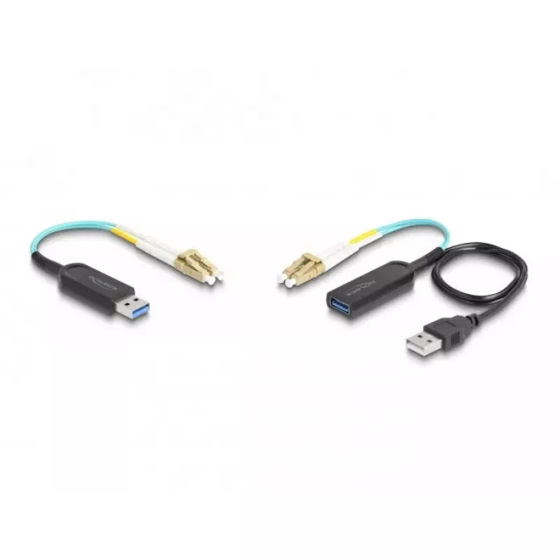 Conjunto de extensão USB DeLOCK Type-A 10 Gbit/s 0,2 m preto 66466