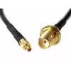 Cabo coaxial DeLOCK 88580 0,2 m SMA MMCX preto