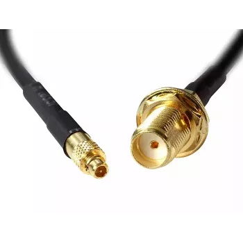 Cabo coaxial DeLOCK 88580 0,2 m SMA MMCX preto