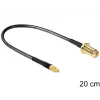 Cabo coaxial DeLOCK 88580 0,2 m SMA MMCX preto