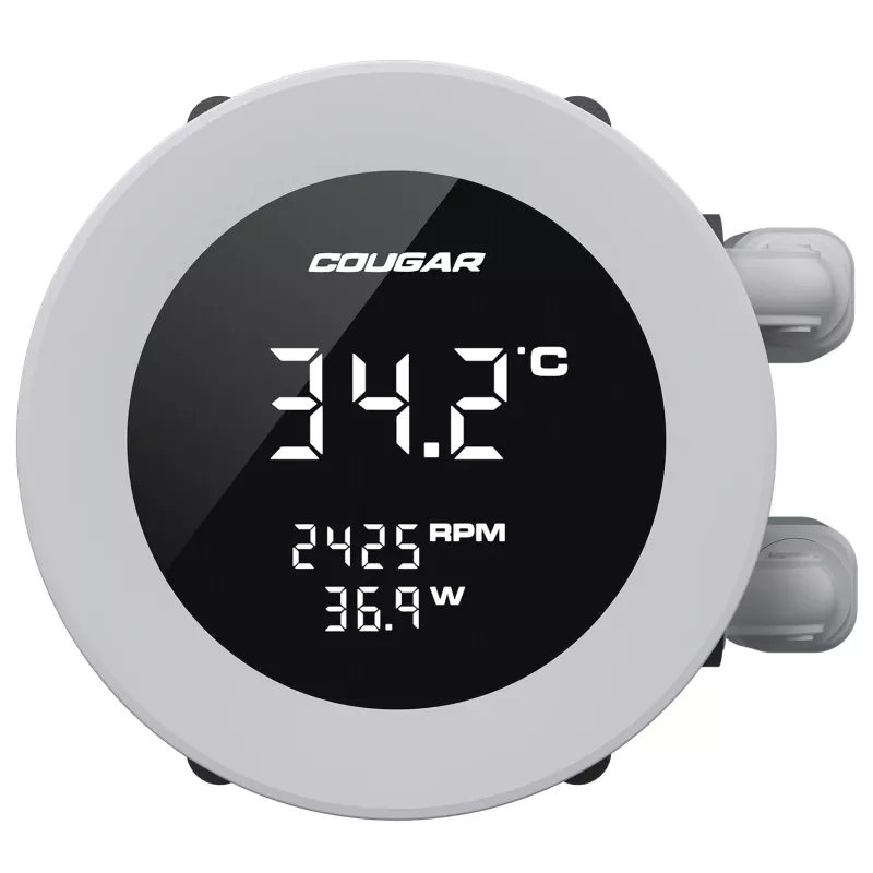 Refrigeração líquida para CPU COUGAR Poseidon Vistek 240, ARGB, branco