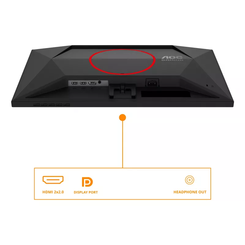 Monitor de computador AOC G4 24G4ZRE 60,5 cm (23,8 polegadas) 1920 x 1080 píxeis Full HD LED preto, vermelho