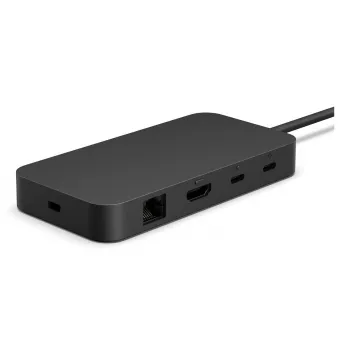 Docking station Microsoft Surface USB4 Dock com fios preto 100W Power Delivery EP2-19975