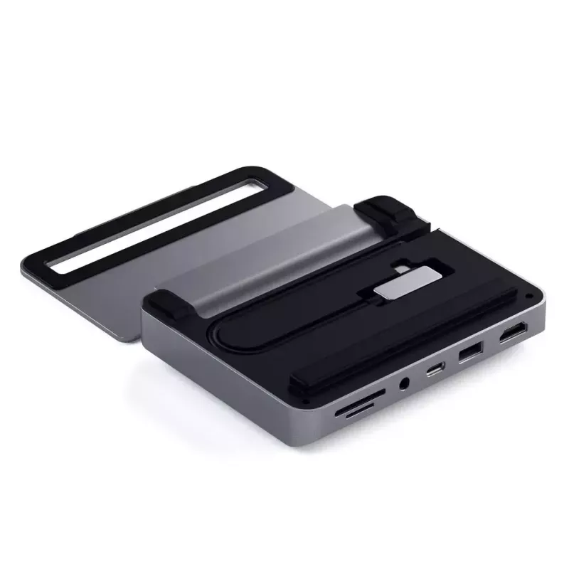 Dock para portátil Satechi ST-TCSHIPM USB-C (USB 3.2 Gen 1) com HDMI, SD/MicroSD, 60W PD, cinzento