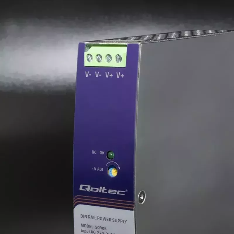 Fonte de alimentação industrial para calha DIN QOLTEC 50905