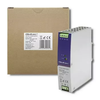 Fonte de alimentação industrial para calha DIN QOLTEC 50905