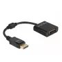 Adaptador DeLOCK DisplayPort 1.2 macho para DVI fêmea 4K passivo preto