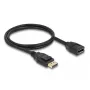 Cabo de extensão DisplayPort 1.2 DeLOCK 4K 60 Hz 1 m