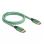 Cabo DisplayPort DeLOCK 16K 60 Hz 1 m verde metal