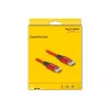 Cabo DisplayPort DeLOCK 16K 60 Hz 1 m vermelho metal