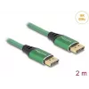Cabo DisplayPort DeLOCK 16K 60 Hz 2 m verde metal