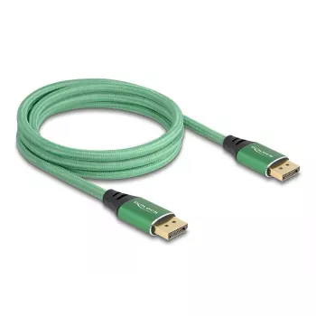 Cabo DisplayPort DeLOCK 16K 60 Hz 2 m verde metal